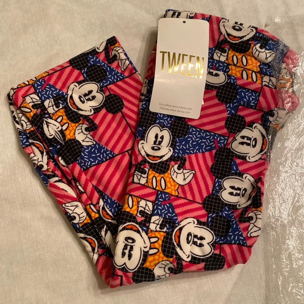 New with tags Lularoe Disney Mickey Mouse tween leggings - Picture 1 of 3